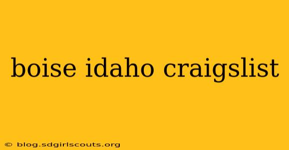 boise idaho craigslist