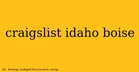 craigslist idaho boise