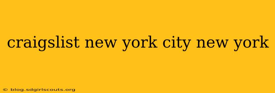 craigslist new york city new york