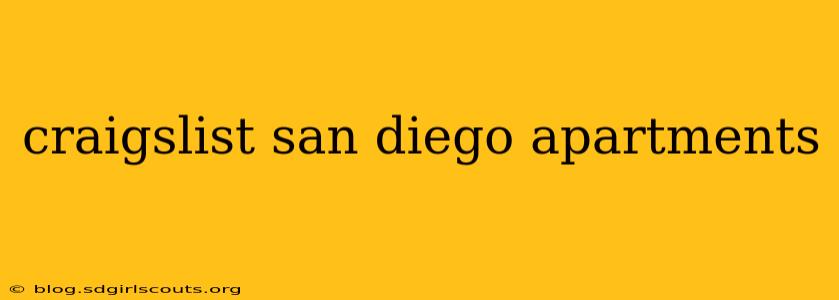 craigslist san diego apartments