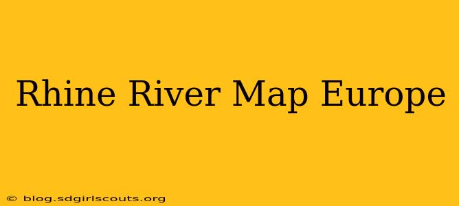 Rhine River Map Europe