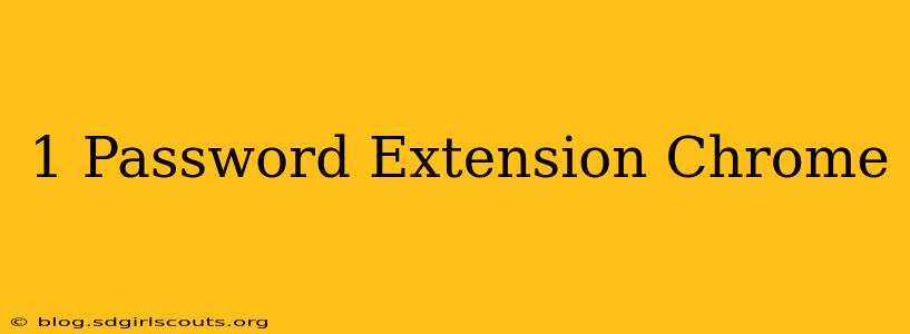 1 Password Extension Chrome
