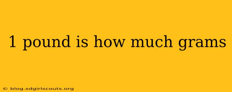 1 pound is how much grams