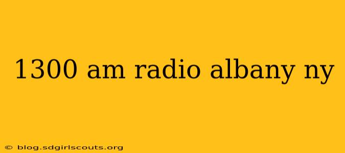1300 am radio albany ny