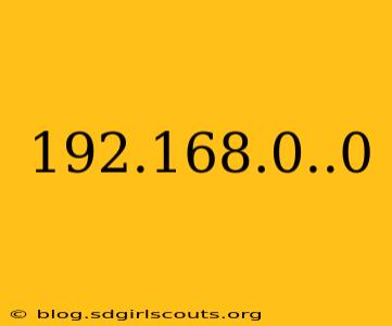 192.168.0..0