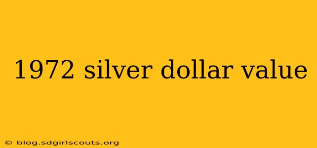 1972 silver dollar value
