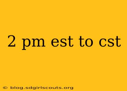 2 pm est to cst