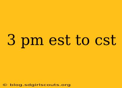 3 pm est to cst