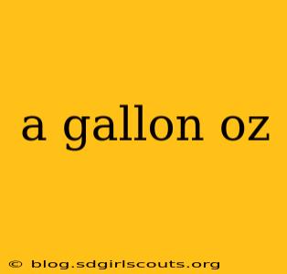 a gallon oz