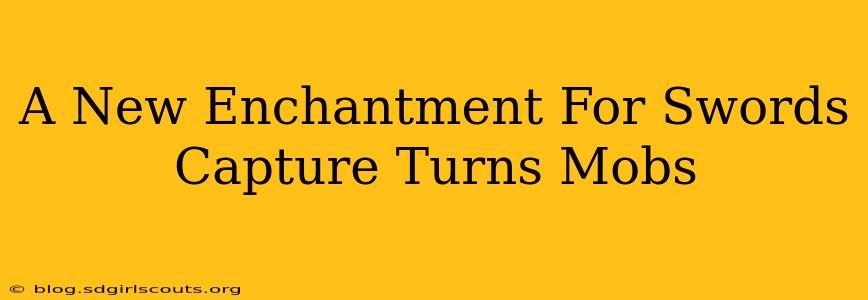 A New Enchantment For Swords Capture Turns Mobs