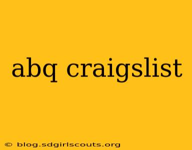 abq craigslist
