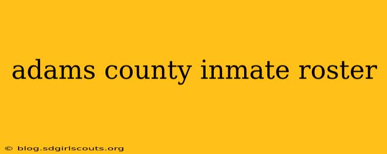 adams county inmate roster