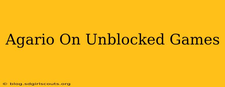 Agario On Unblocked Games