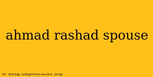 ahmad rashad spouse