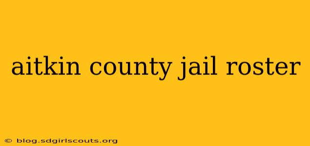 aitkin county jail roster