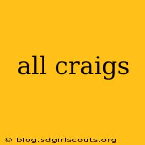 all craigs