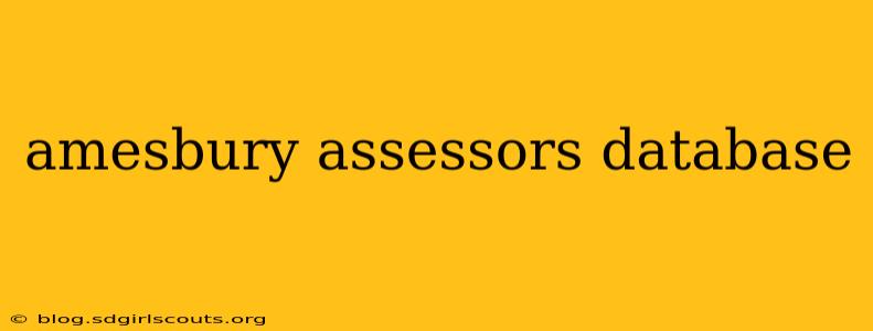 amesbury assessors database