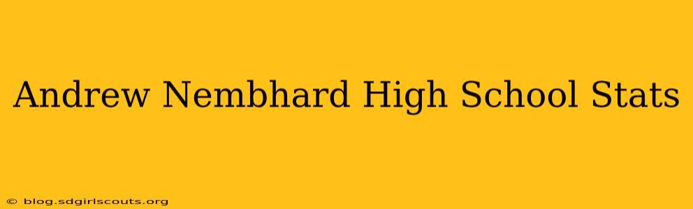Andrew Nembhard High School Stats