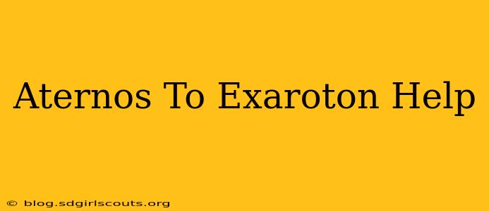 Aternos To Exaroton Help