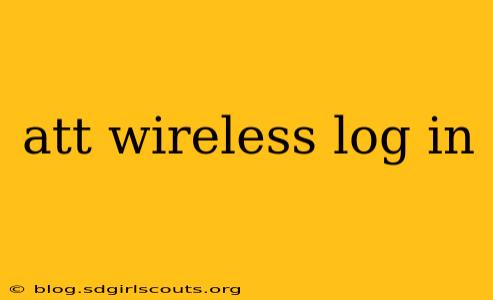 att wireless log in