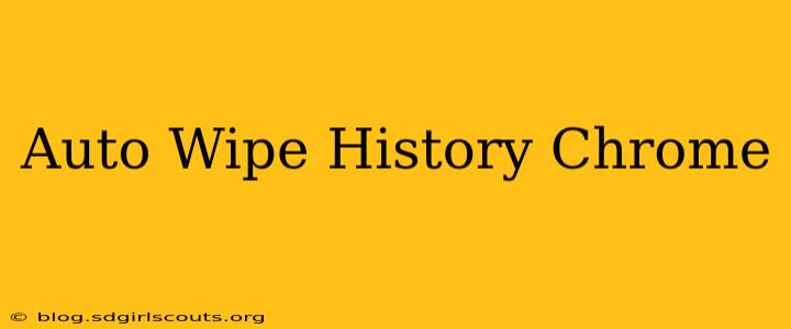Auto Wipe History Chrome
