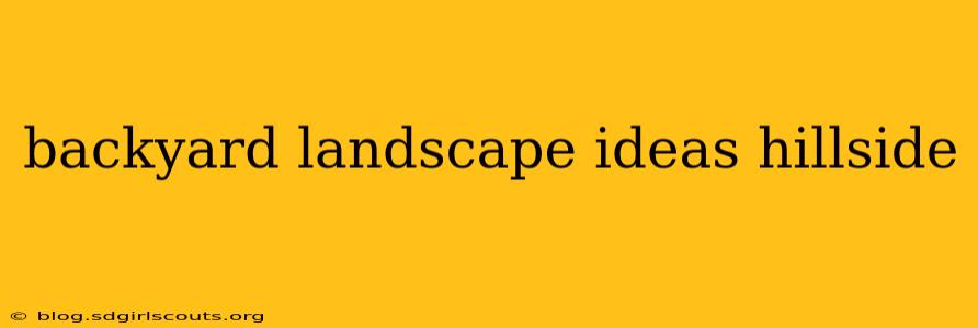 backyard landscape ideas hillside