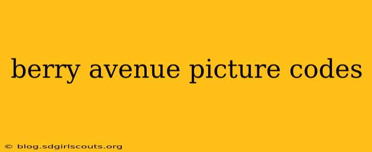 berry avenue picture codes