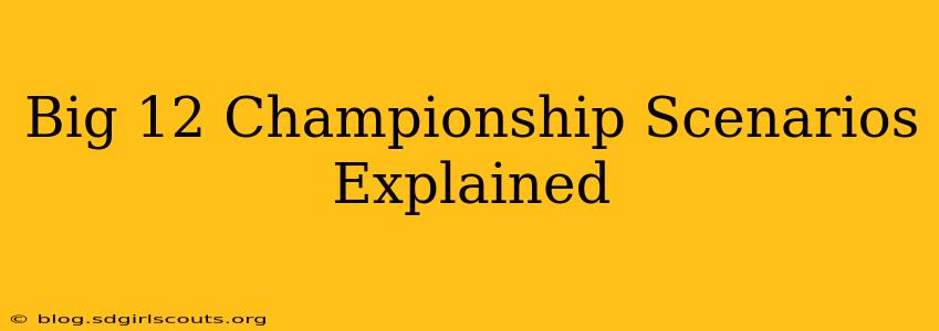 Big 12 Championship Scenarios Explained