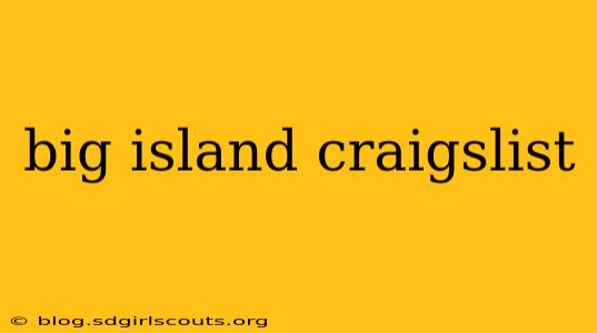 big island craigslist