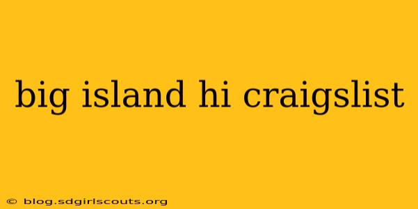 big island hi craigslist