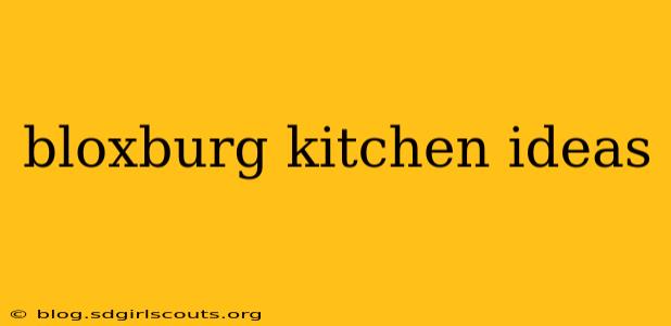 bloxburg kitchen ideas