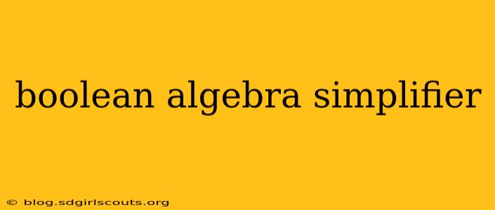 boolean algebra simplifier