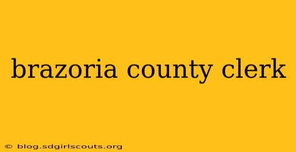 brazoria county clerk