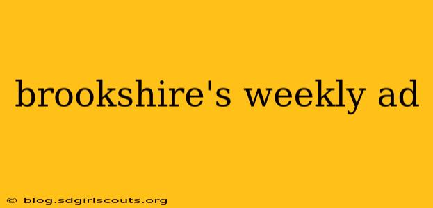 brookshire's weekly ad