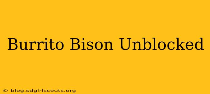 Burrito Bison Unblocked