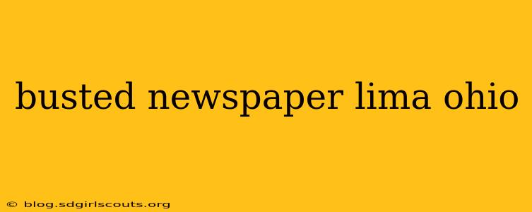 busted newspaper lima ohio