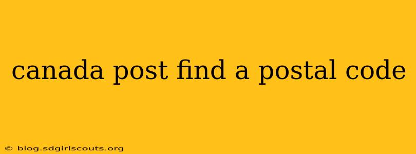 canada post find a postal code
