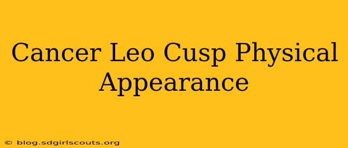 Cancer Leo Cusp Physical Appearance