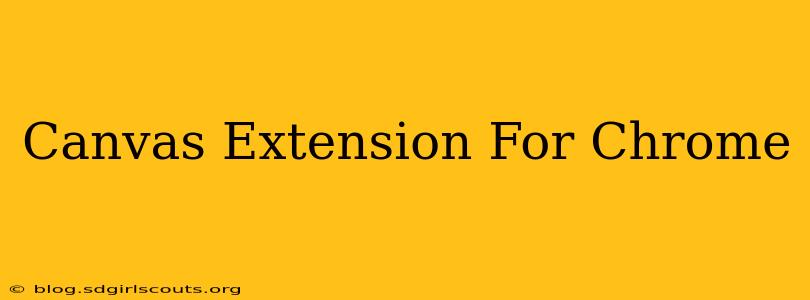 Canvas Extension For Chrome