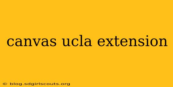 canvas ucla extension