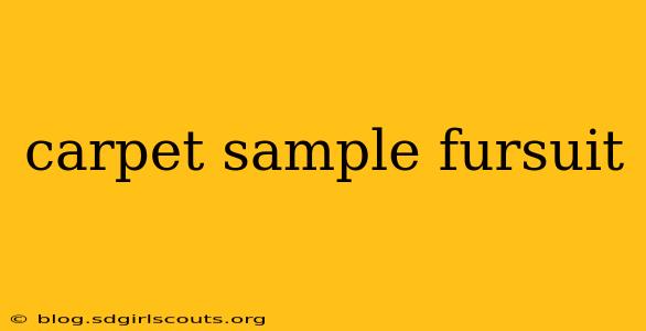 carpet sample fursuit