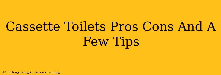 Cassette Toilets Pros Cons And A Few Tips