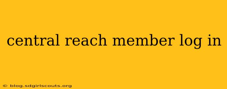 central reach member log in