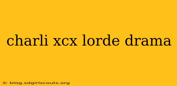 charli xcx lorde drama