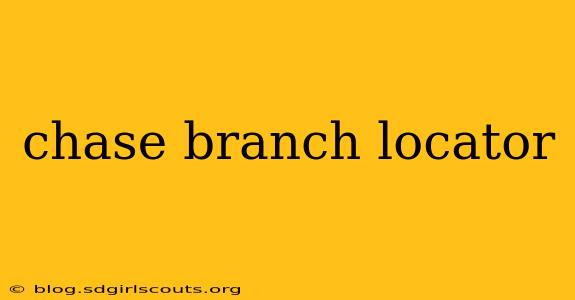 chase branch locator