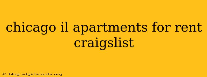 chicago il apartments for rent craigslist