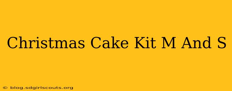 Christmas Cake Kit M And S