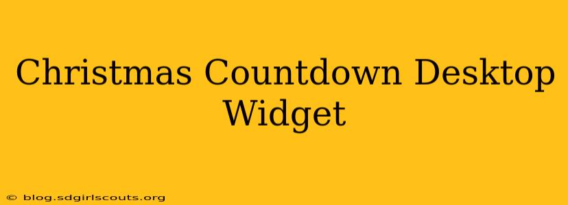 Christmas Countdown Desktop Widget