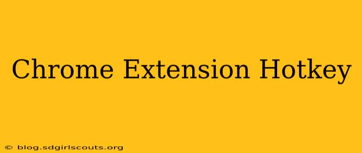 Chrome Extension Hotkey