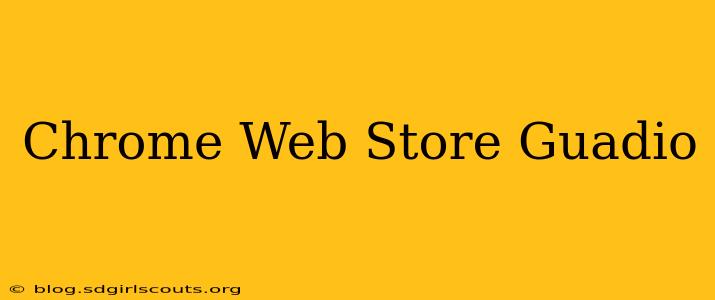 Chrome Web Store Guadio